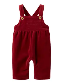 Saga Sag Loose Hängselbyxor - Red Dahlia | Kläder - Temakläder - Julkläder | BabyMode