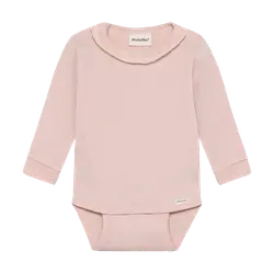 Långärmad Rib Body - Peach Whip | Kläder - Bodys & overaller - Långärmad body | BabyMode