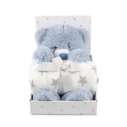 Fleecefilt & Gosedjur - Blå Nalle | Leksaker - Nallebjörnar & gosedjur - Gosedjur | BabyMode