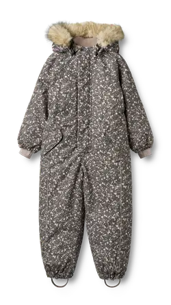 Moe Vinteroverall- Black sea open flowers | Kläder - Ytterplagg - Overaller | BabyMode