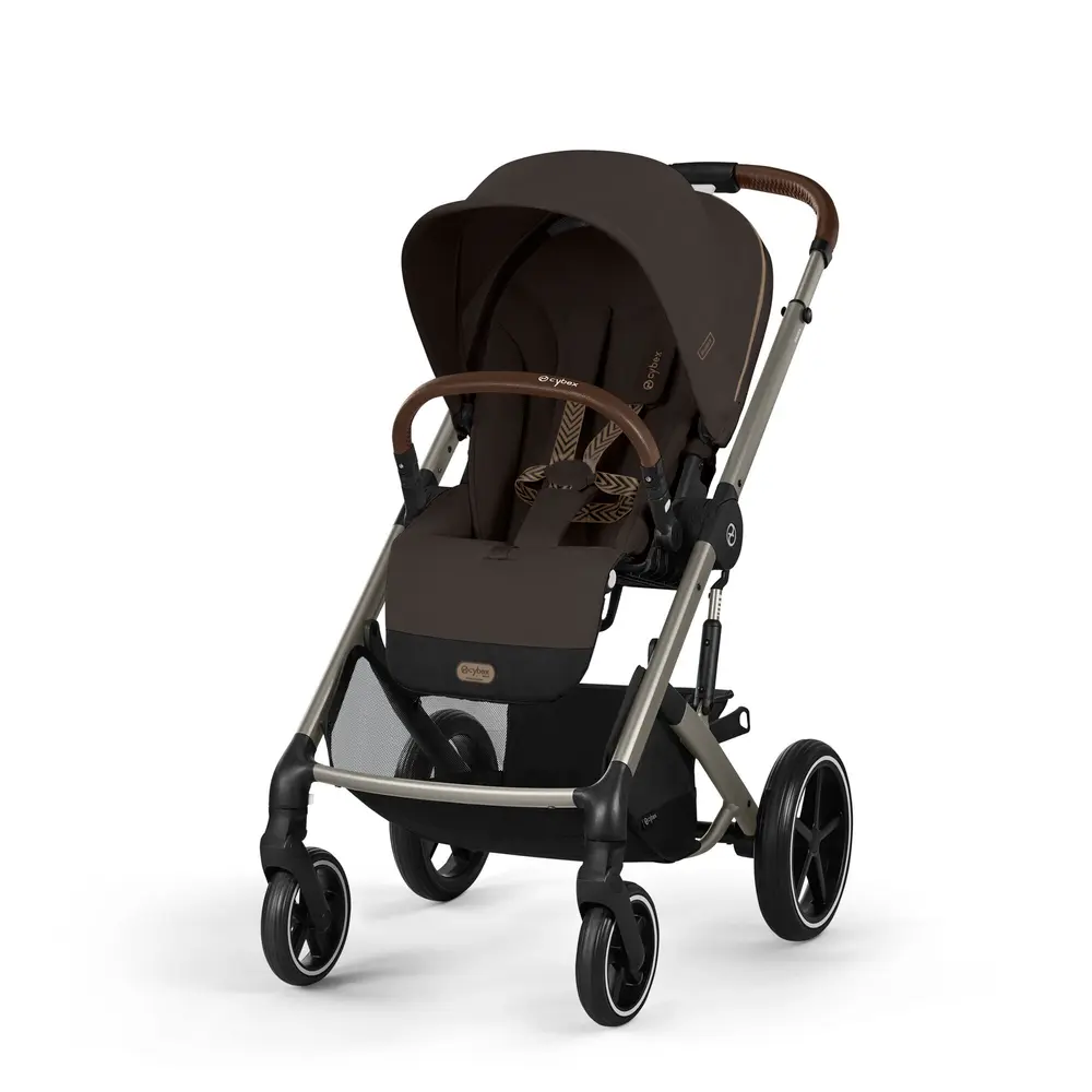 Cybex Balios S Lux sittvagn 2024, chocolate brown/taupe chassi