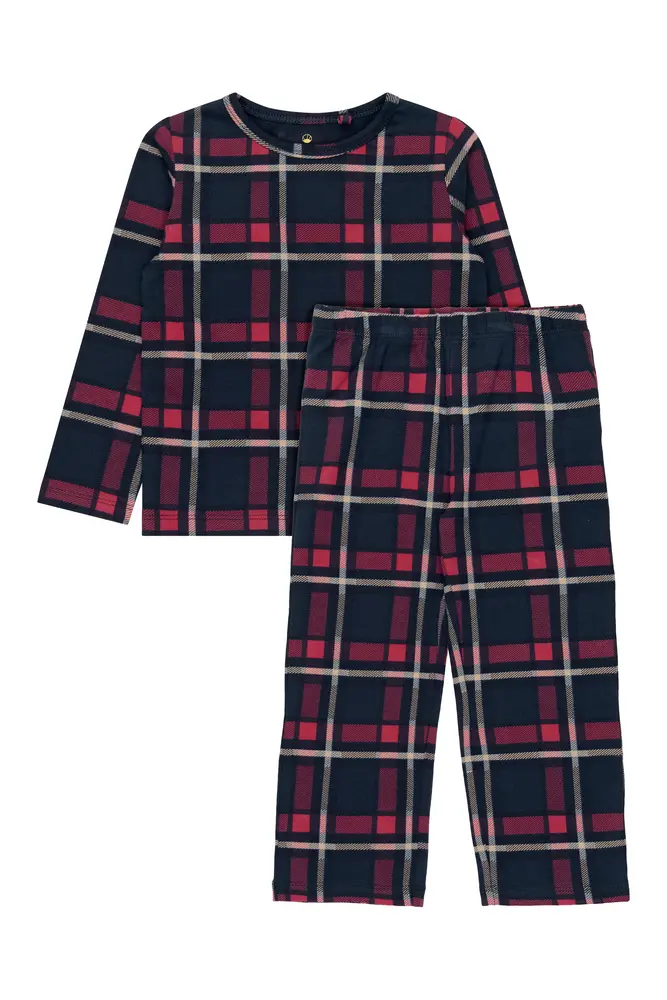 The New Siblings Holiday Tartan Pyjamas - Navy Blazer Check - 86