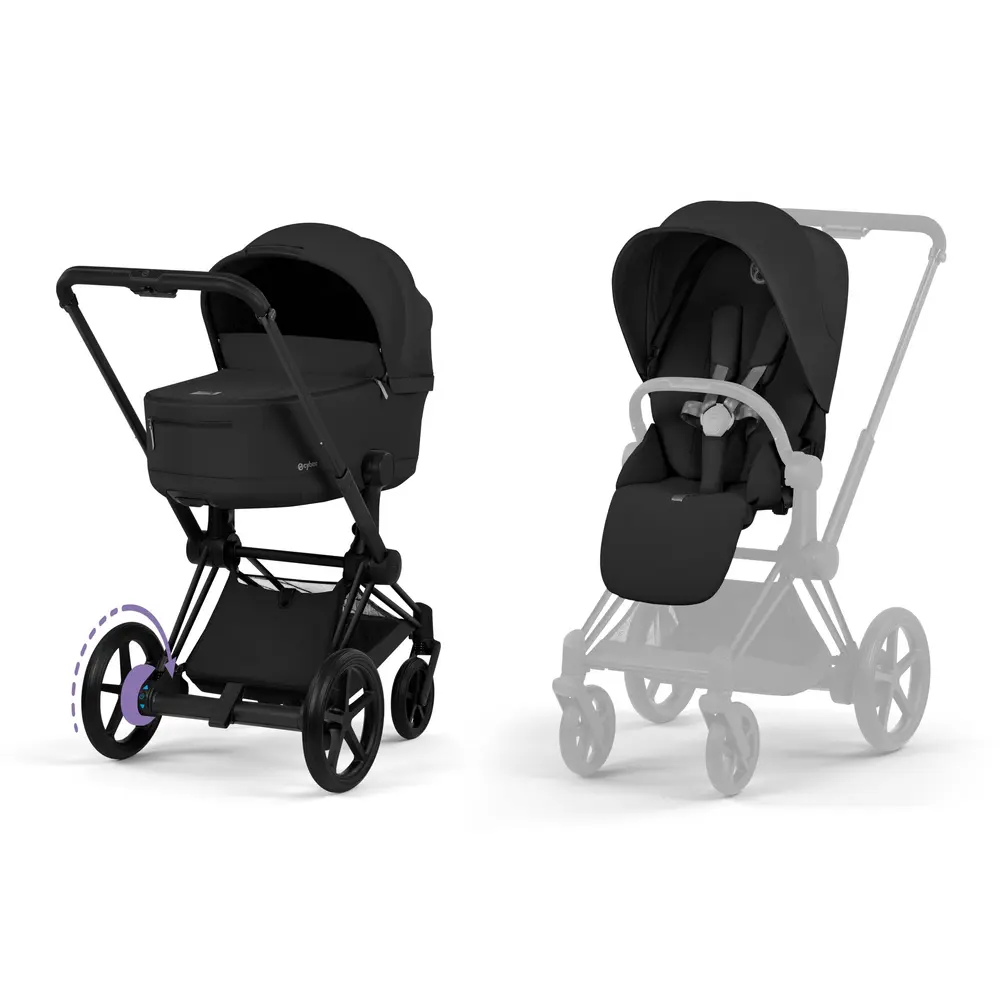 Cybex E-Priam Duovagn Matt Black/Sepia Black