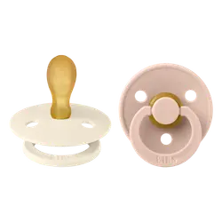 Napp Colour 2-pack Latex Symmetrisk 6-18 mån - Ivory | Baby & Barn - Sköta - Nappar | BabyMode
