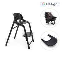 Bugaboo Giraffe Barnstol Inkl. Babyset Och Bricka - Svart