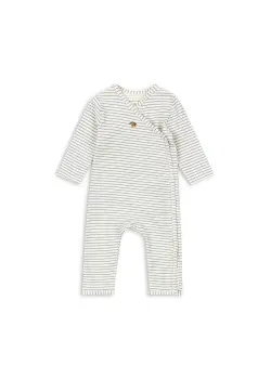 Basic Newborn Jumpsuit - Stripe Bluie | Kläder - Bodys & overaller - Jumpsuit utan fot | BabyMode