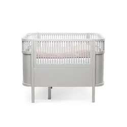 Växasäng 2 i 1 Baby & Juniorsäng - Stone Grey | Barnrum - Barnsängar & vaggor - Spjälsängar | BabyMode