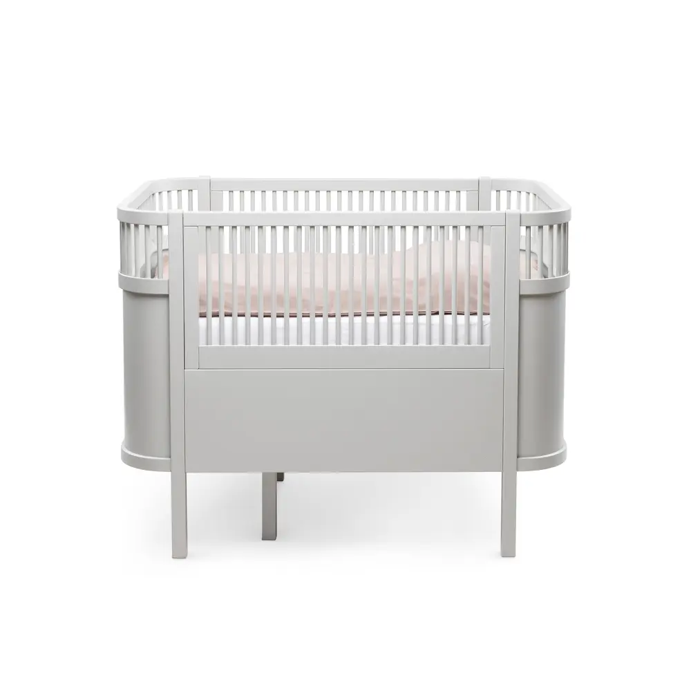 Växasäng 2 i 1 Baby & Juniorsäng - Stone Grey | Barnrum - Barnsängar & vaggor - Spjälsängar | BabyMode