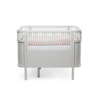 Växasäng 2 i 1 Baby & Juniorsäng - Stone Grey