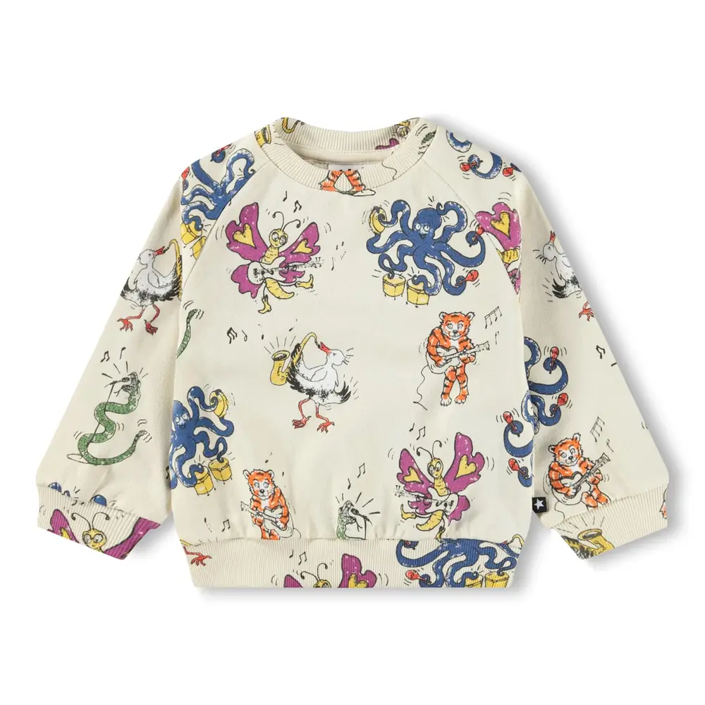 Disc Sweater - Rockin Animals - 104 | Barnkläder - Toppar - Koftor, västar & tröjor | BabyMode