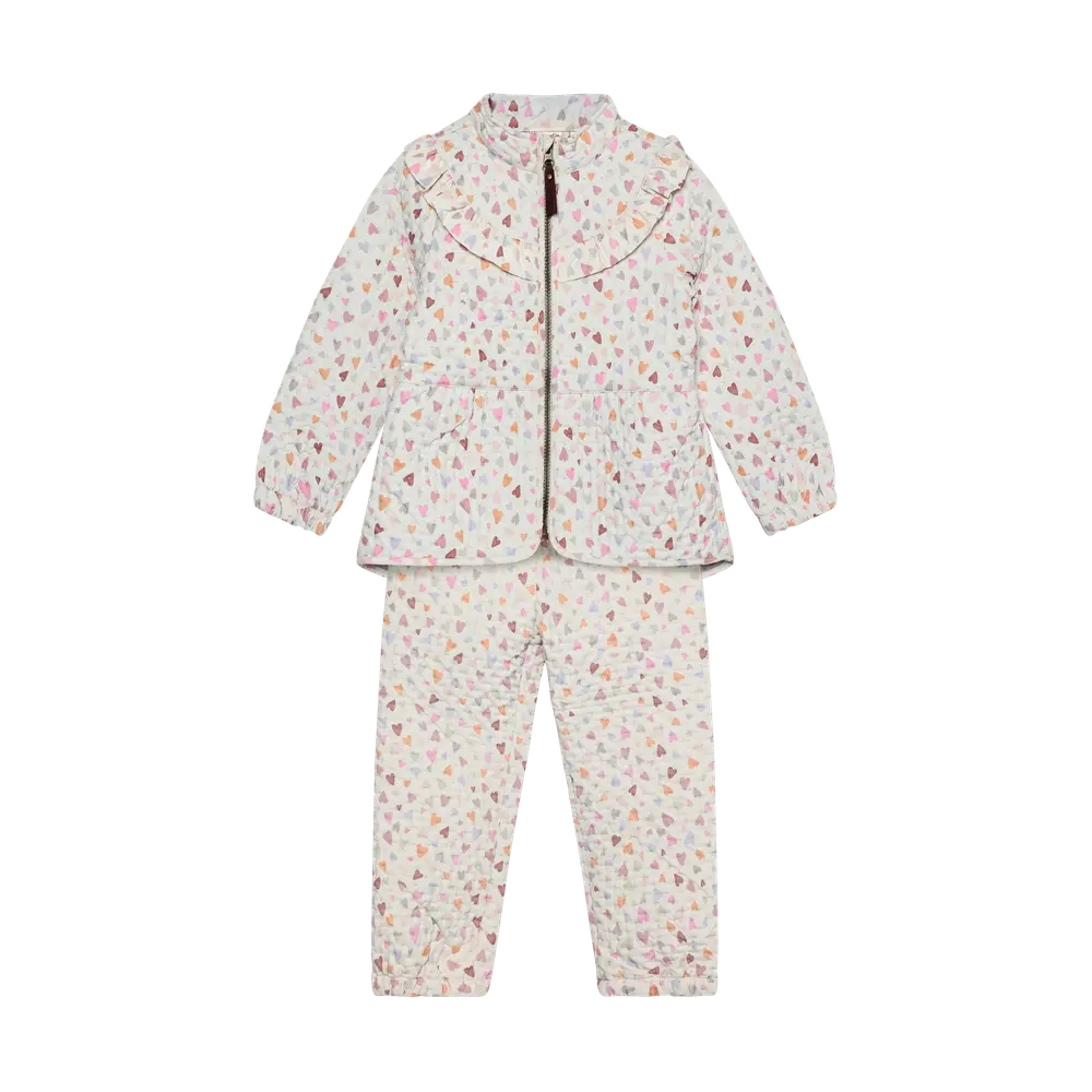 Termoset m. Volanger - Eggnog - 140 | Barnkläder - Ytterplagg - Termokläder | BabyMode