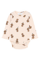 Sona Långärmad Rib Body - Silver Peony