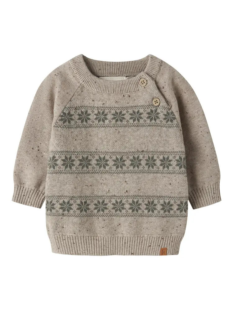 Lil' Atelier Galto Rob Sweater - Oxford Tan - 56
