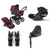 Bugaboo Fox 5 Renew Complete - Black/Deep Cherry + Cloud T + Bas T + Adapter