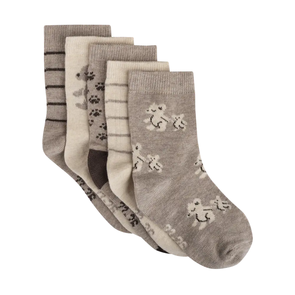 BeKids Strumpor 5-Pack - Brunette - 23\26