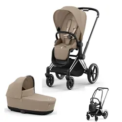 Cybex E-Priam Duovagn - Cozy beige/Chrome black