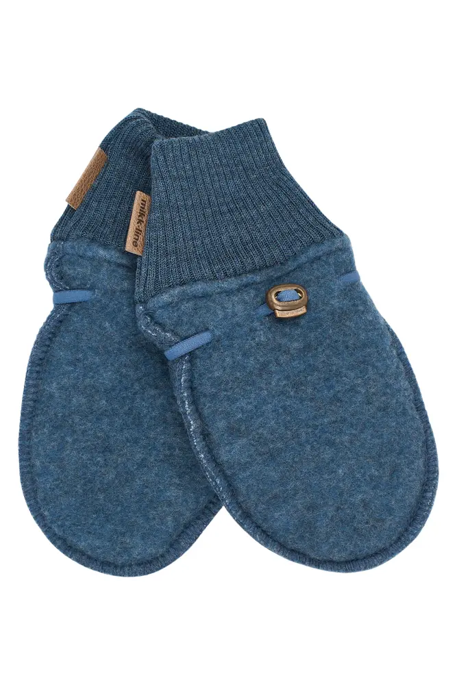 Mikk-Line Uld Vantar - Blue Melange - 50/56