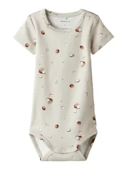 Kortärmad Body Huxley - Peyote | Kläder - Bodys & overaller - Kortärmad body | BabyMode