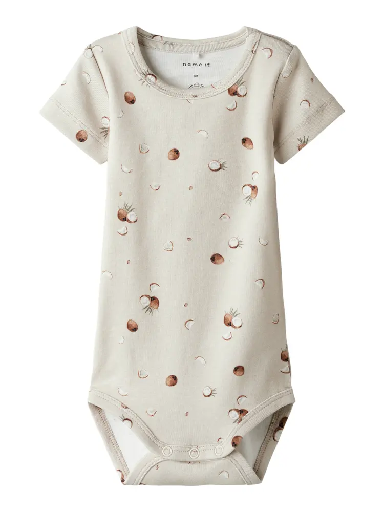 Kortärmad Body Huxley - Peyote - 62 | Barnkläder - Bodys & overaller - Kortärmad body | BabyMode