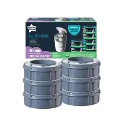Tommee Tippee Twist & Click Refill Universal 6-pack | Baby & Barn - Sköta - Blöjhinkar & refillpåsar | BabyMode