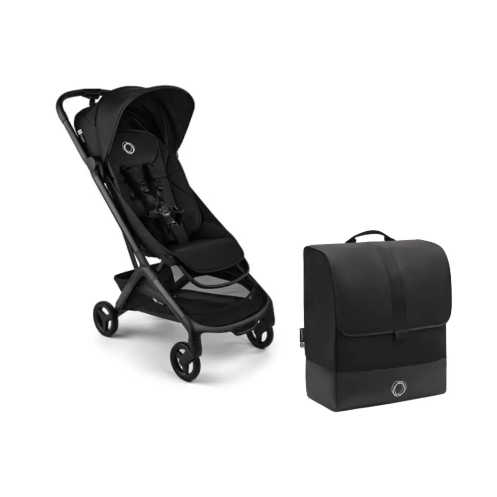 Bugaboo Butterfly 2 Resevagn inkl. transportväska - Black/Heritage Black | Barnvagnar - Resevagnar & sulkys | BabyMode