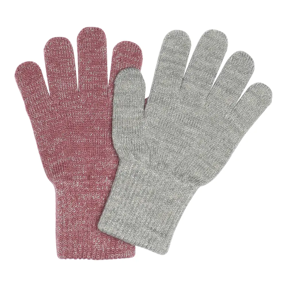 Comfy Glitter Vantar 2-pack - Mix Light Grey Mel Grape Shake - 3-6 ÅR