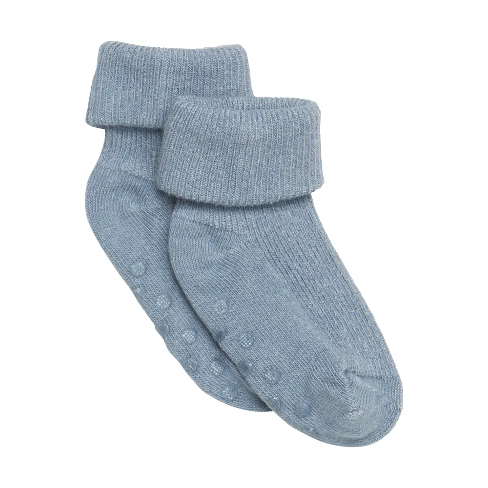 Halkstrumpor Rib ABS - Blue Mirage - 15/18 | Barnkläder - Strumpor & strumpbyxor - Halkfria strumpor | BabyMode
