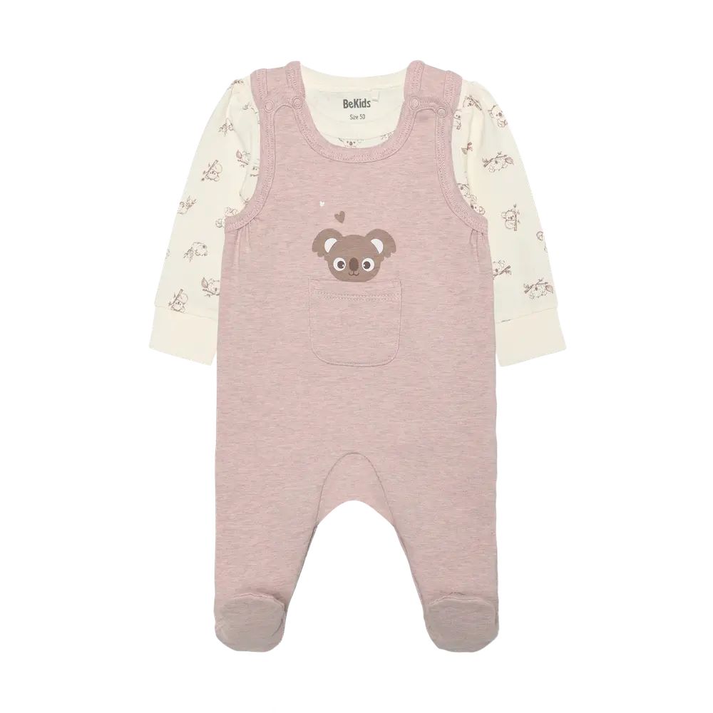 Set med Body & Sparkdräkt - Shadow Gray - 50 | Barnkläder - Set & Multipack - Bodys | BabyMode