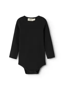 Långärmad body - Black | Barnkläder - Bodys & overaller - Långärmad body | BabyMode