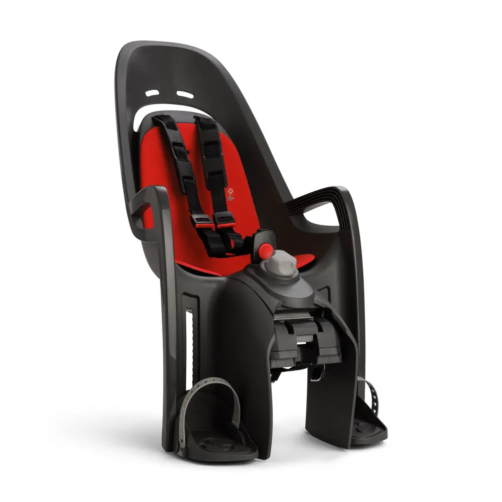 Hamax Zenith Relax Cykelsits - Dark Grey/Red | Baby & Barn - Barnsäkerhet - Cykelstolar & hjälmar | BabyMode