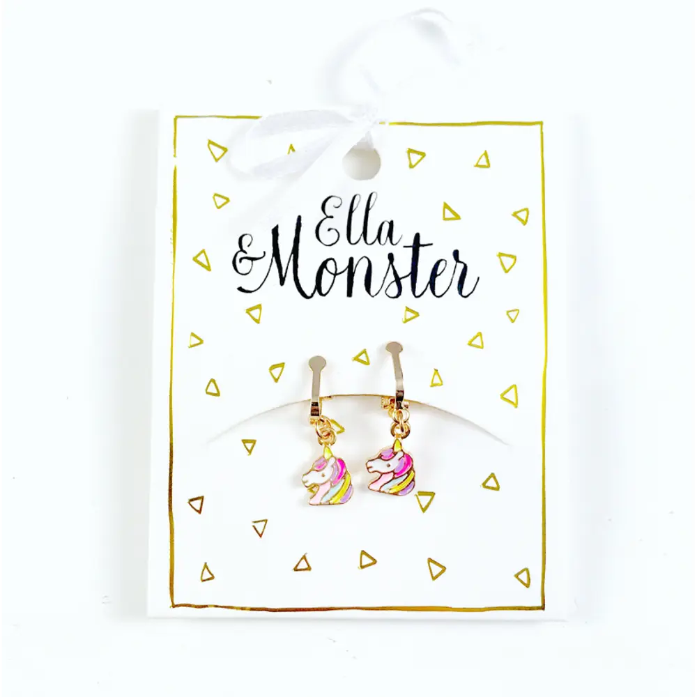 Örhänge Rainbow Unicorn | Barnkläder - Temakläder - Festkläder & tillbehör | BabyMode