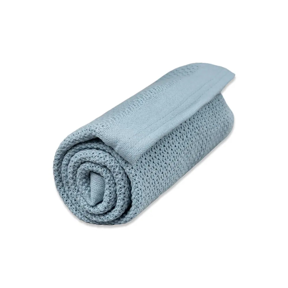 Filt Soft Grid EKO - Dim Blue | Barnrum - Textilier - Filtar & swaddlers | BabyMode