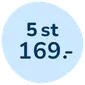 5 st för 169 