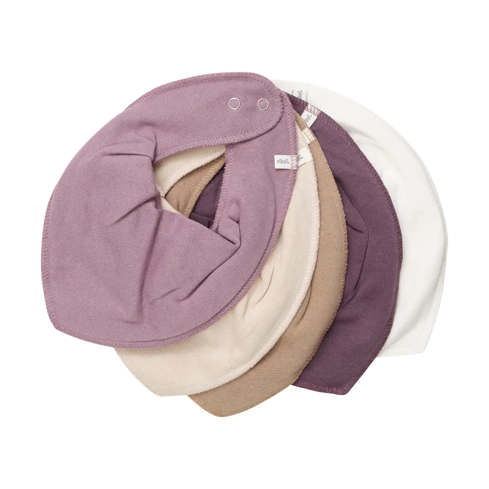 Bandana-haklapp 5-pack - Elderberry - ONESIZE