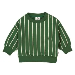 Sweatshirt Pinstripe - Green Gables/Oak | Kläder - Toppar - Koftor, västar & tröjor | BabyMode