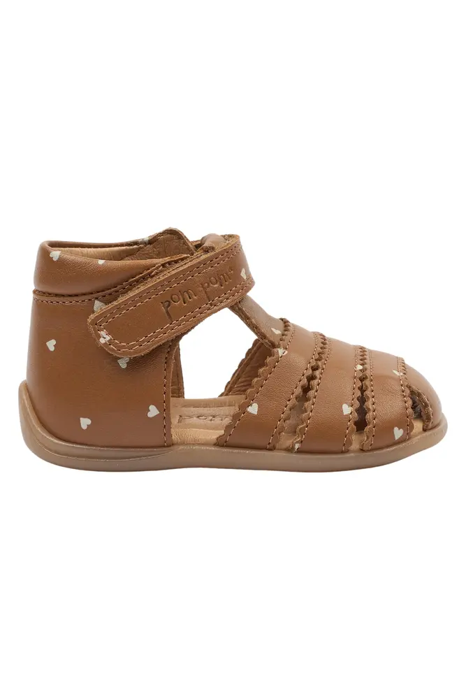 Pi Lära-gå Scallop Sandal - Picante Heart AOP - 25 | Barnskor - Sandaler - Sandaler med öppen tå | BabyMode