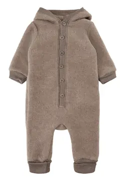 Ulloverall med huva - Melange denver | Kläder - Ull - Ulloveraller | BabyMode