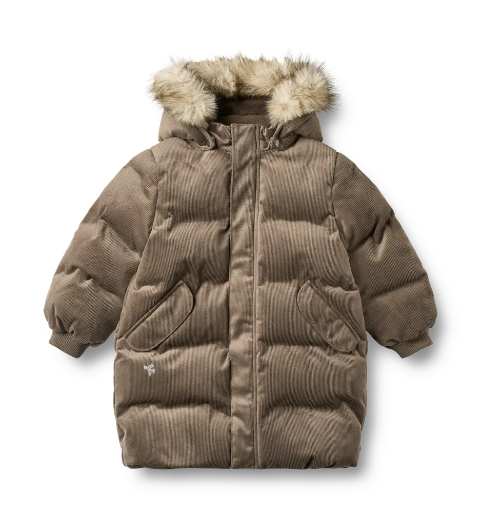 Wheat Vinteren Pufferjacka - Dry Wood - 104