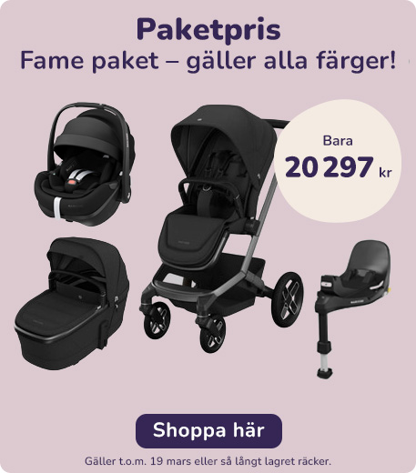 Paketpris på Maxi Cosi Fame duovagn
