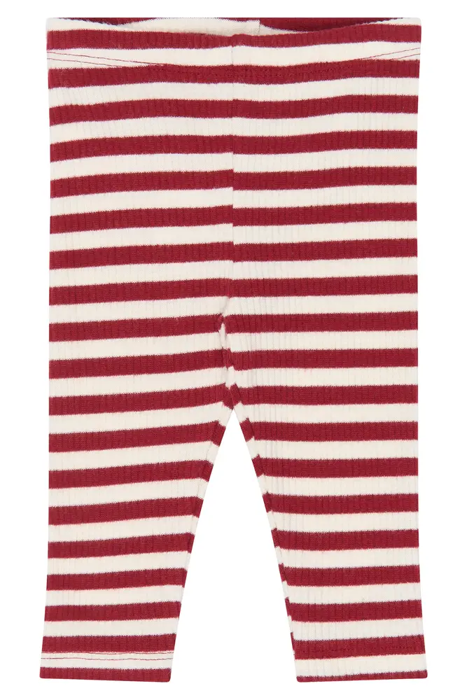 The New Siblings Fro Rib Leggings - Rio Red Striped TN - 56