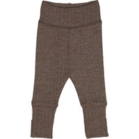 Byxor med Vikbar Mudd Woolly - Walnut Melange