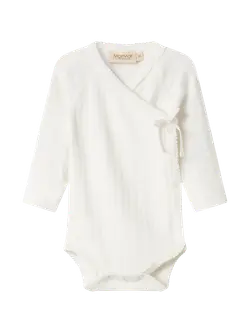 Belita L�ng�rmad Bodysuit - Gentle white | Kläder - Bodys & overaller - Långärmad body | BabyMode