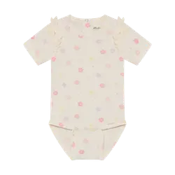 Kortärmad Body m. Tryck - Vanilla Ice