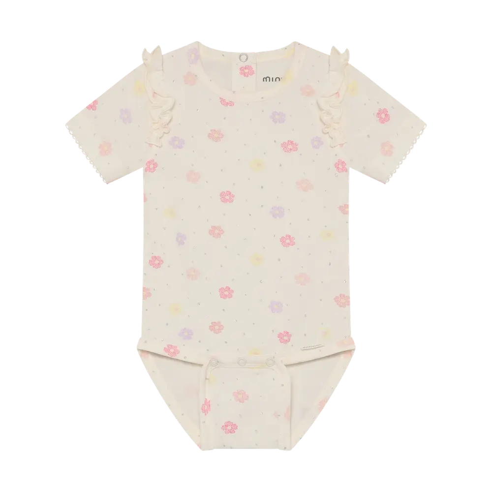 Kortärmad Body m. Tryck - Vanilla Ice - 50 | Barnkläder - Bodys & overaller - Kortärmad body | BabyMode