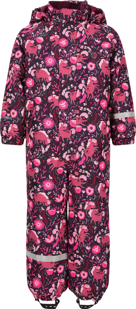Vinteroverall Tower Printet W-PRO 10000 - Red Violet - 2/92-98