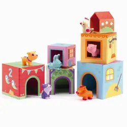 Topani Farm | Leksaker - Byggsatser & LEGO - Stapling av block | BabyMode