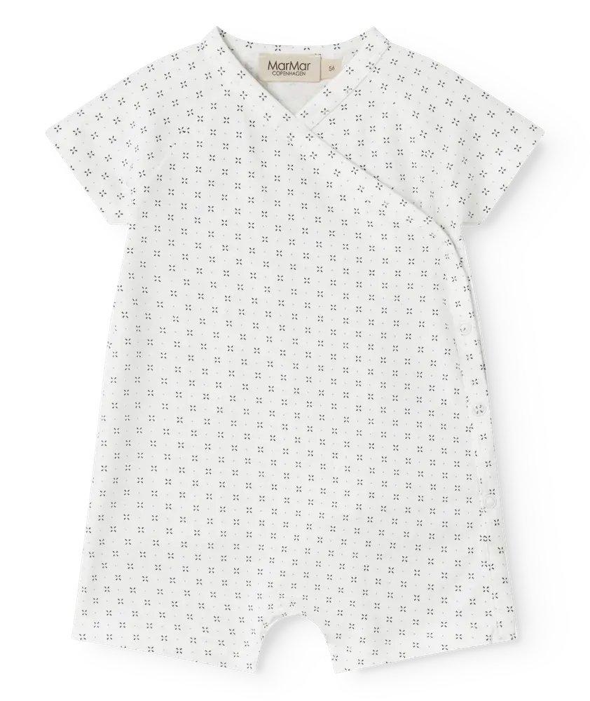 Rap Kortärmad Jumpsuit - Droplet - 62/4 MDR. | Barnkläder - Underdelar - Hängsel & jumpsuits | BabyMode