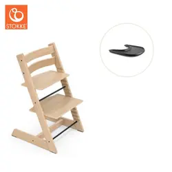 Tripp Trapp Stol & Bricka - Oak natural/svart | Baby & Barn | BabyMode