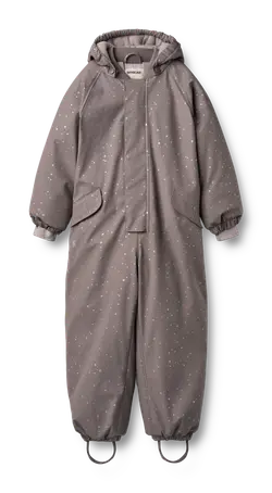 Ludo Gummifodrad vinteroverall - Purple stone stars | Kläder - Ytterplagg - Overaller | BabyMode
