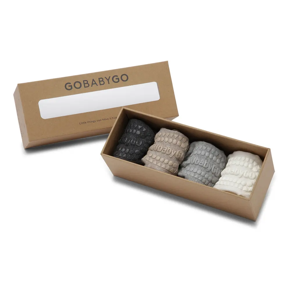 Combo box - Bambus - GR/SA/OW - 20/22 | Barnkläder - Strumpor & strumpbyxor - Halkfria strumpor | BabyMode